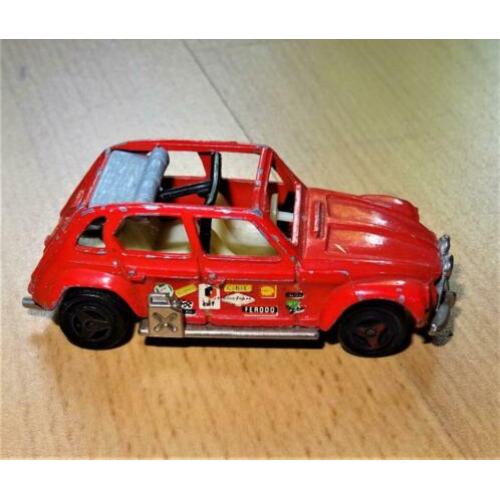 Citroën 2CV eend, Majorette. Schaal 1:60.