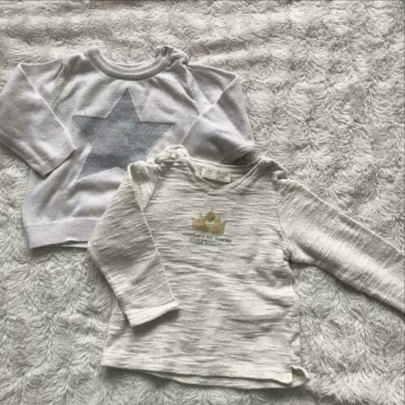 Pakketje kleding meisje, 20 stuk, maat 74 - 80