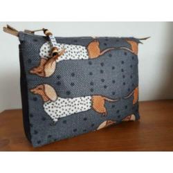 Nieuw: langharige Teckel,Dachshund etui by Kadodotje