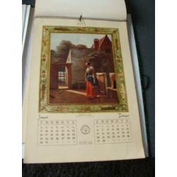 Oude Kunstkalender Rembrandt 1954, Jan Steen 1953, P de Hoog