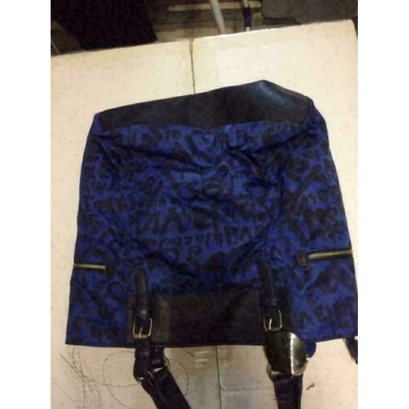 Blauw desigual tas