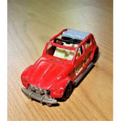 Citroën 2CV eend, Majorette. Schaal 1:60.