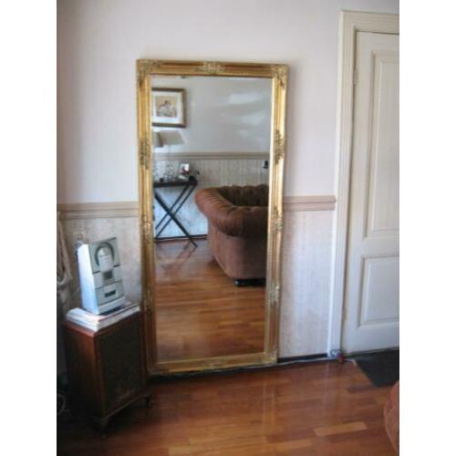 Exclusieve! Grote "Facet"Geslep R.H"Barok"Spiegel Goudkleur