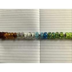Trollbeads diverse glas en zilver en retired
