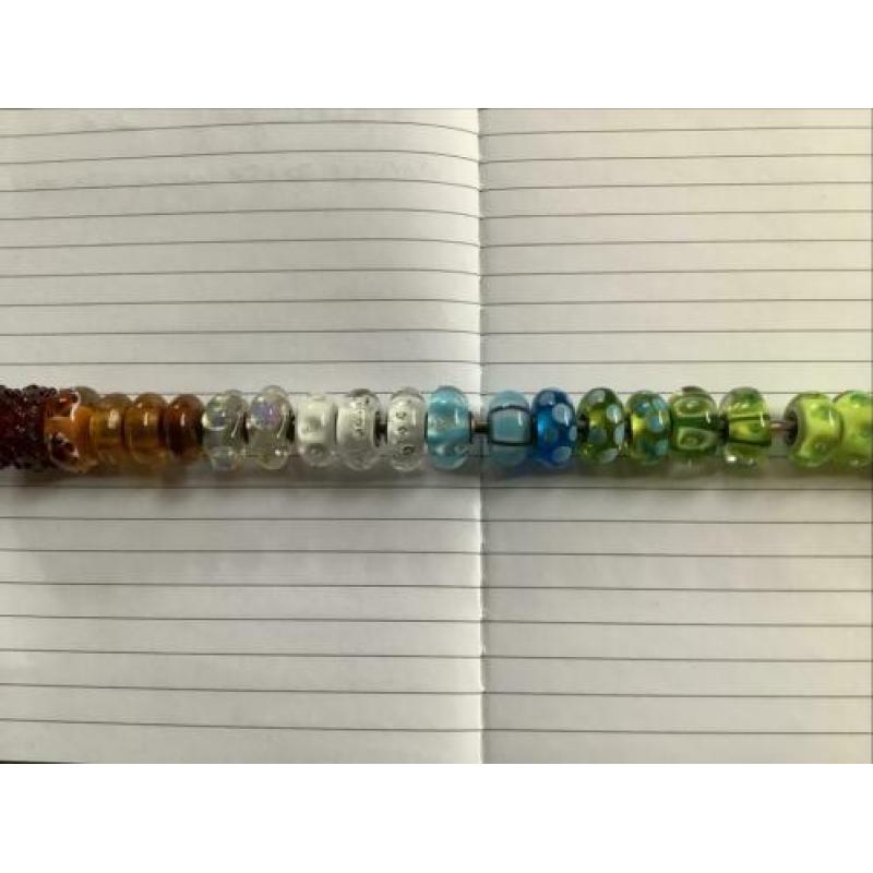 Trollbeads diverse glas en zilver en retired