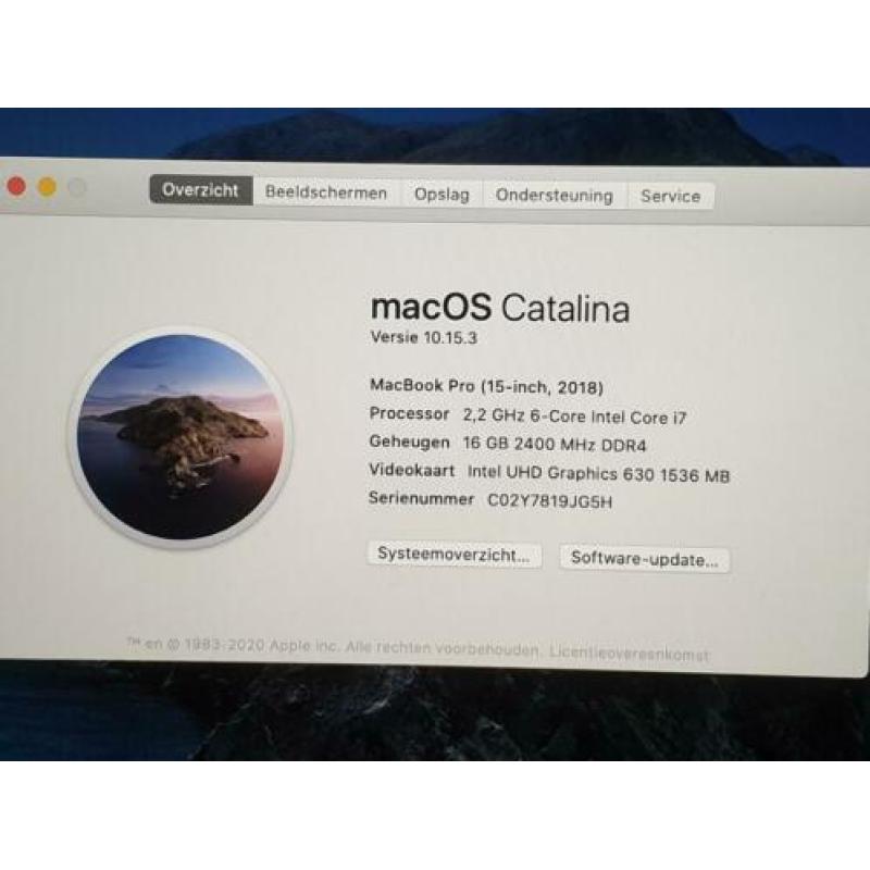 MacBook Pro 15 , touchbar , Retina , Core i7 six Core