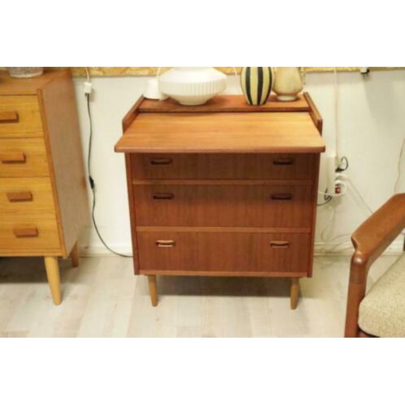 unieke deense ladenkast / bureau/kaptafel mid century design