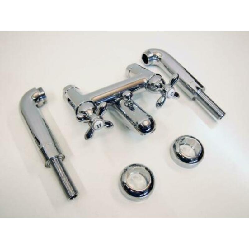 Hansgrohe Axor Carlton badrandkraan met omstel chroom
