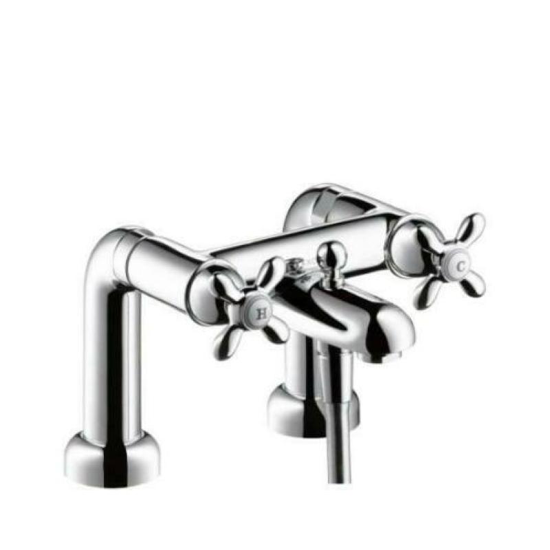 Hansgrohe Axor Carlton badrandkraan met omstel chroom