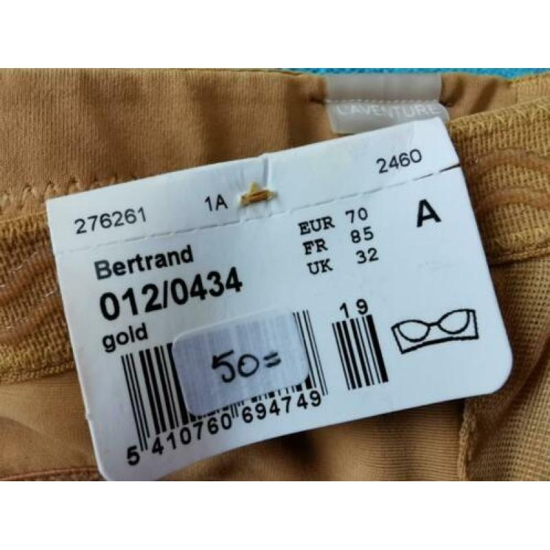 70A Nieuwe beige strapless beugel BH Marie Jo 70 A