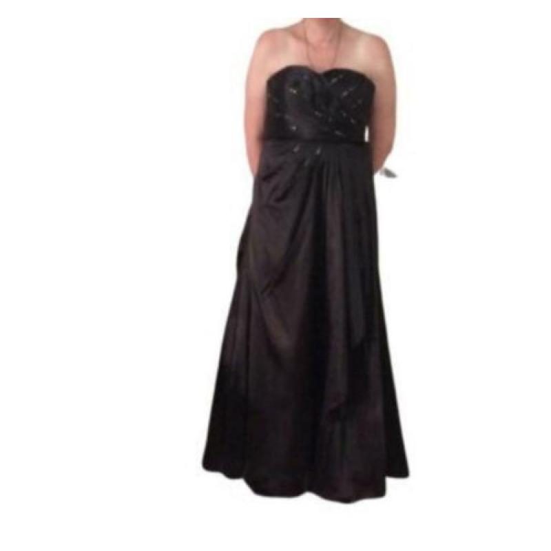 aanbieding zwarte galajurk maat 34 36 38 40