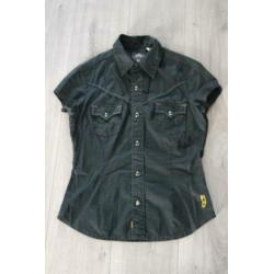 Zwart dames blouse G STAR, maat S (CE)