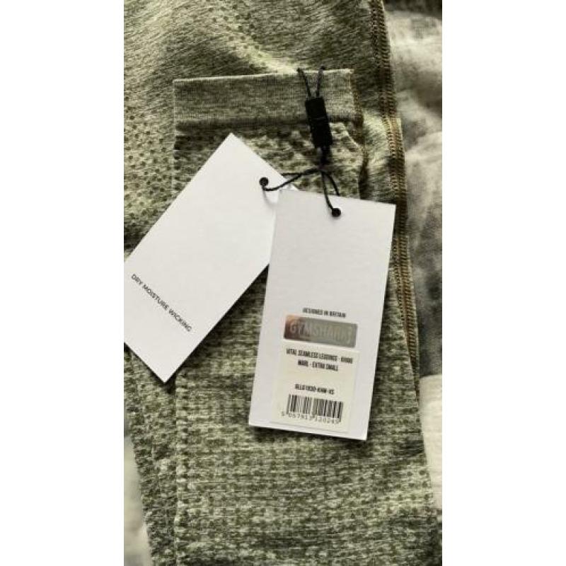 Gymshark Vital seamless leggings- Khaki Marl XS