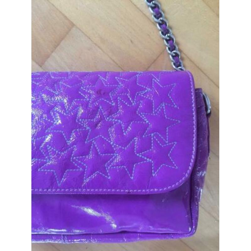 RIKA Starbag paars leer