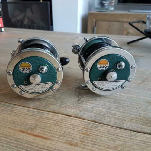 2 x Shakespeare 2150 Noris reel reeltje oldschool als Abu