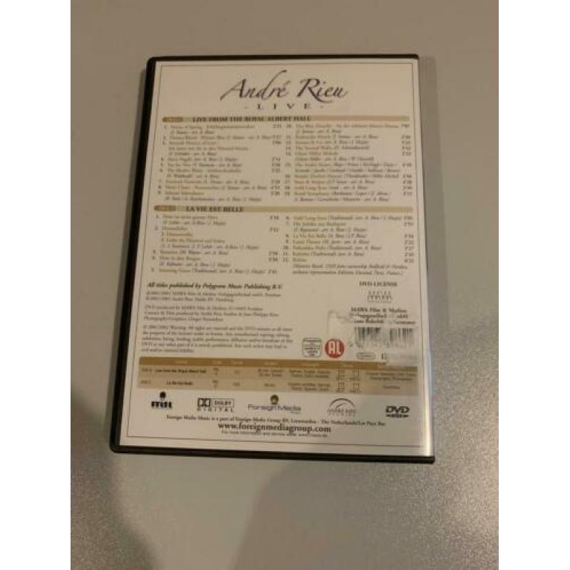 Dvd André Rieu live muziek concert. 2 disc zgan