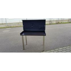 Eettafel/bureautje (dubbele functie) donkerbruin