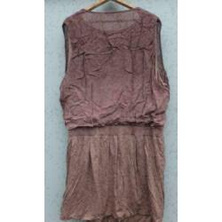 GREET LOOKS apart caramelkleurig jurk mt 52