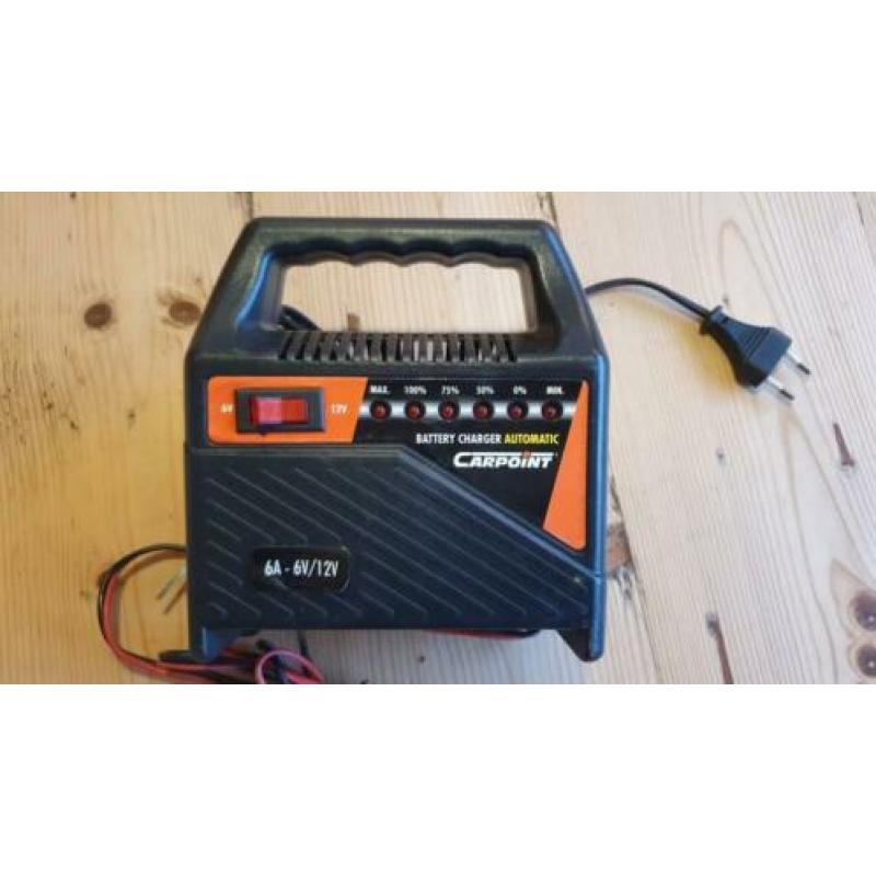 Druppel acculader 6V / 12V