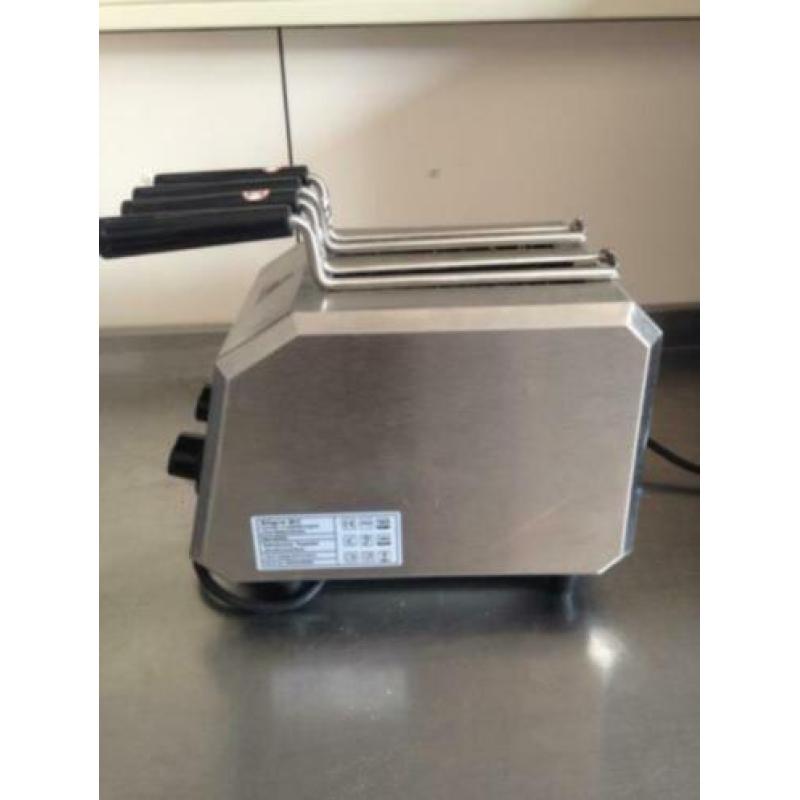 Tosti-apparaat - CaterTech - Broodrooster RVS retro look