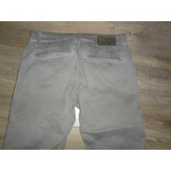 Summum Woman Grijs/Groene Lange Broek Maat 38