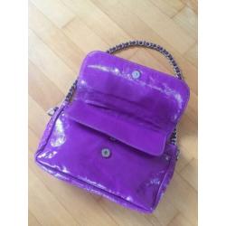 RIKA Starbag paars leer