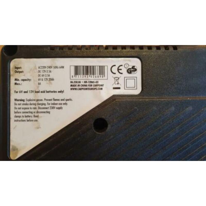 Druppel acculader 6V / 12V
