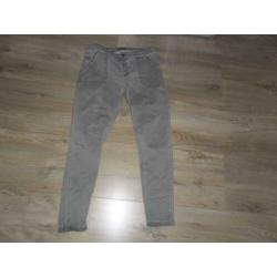Summum Woman Grijs/Groene Lange Broek Maat 38