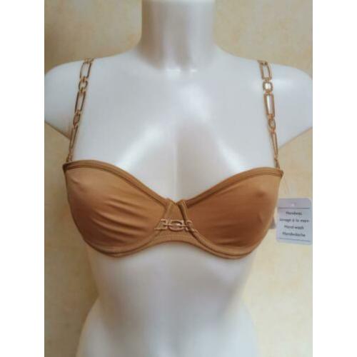 70A Nieuwe beige strapless beugel BH Marie Jo 70 A