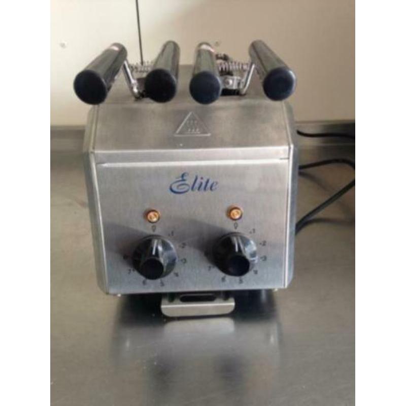 Tosti-apparaat - CaterTech - Broodrooster RVS retro look