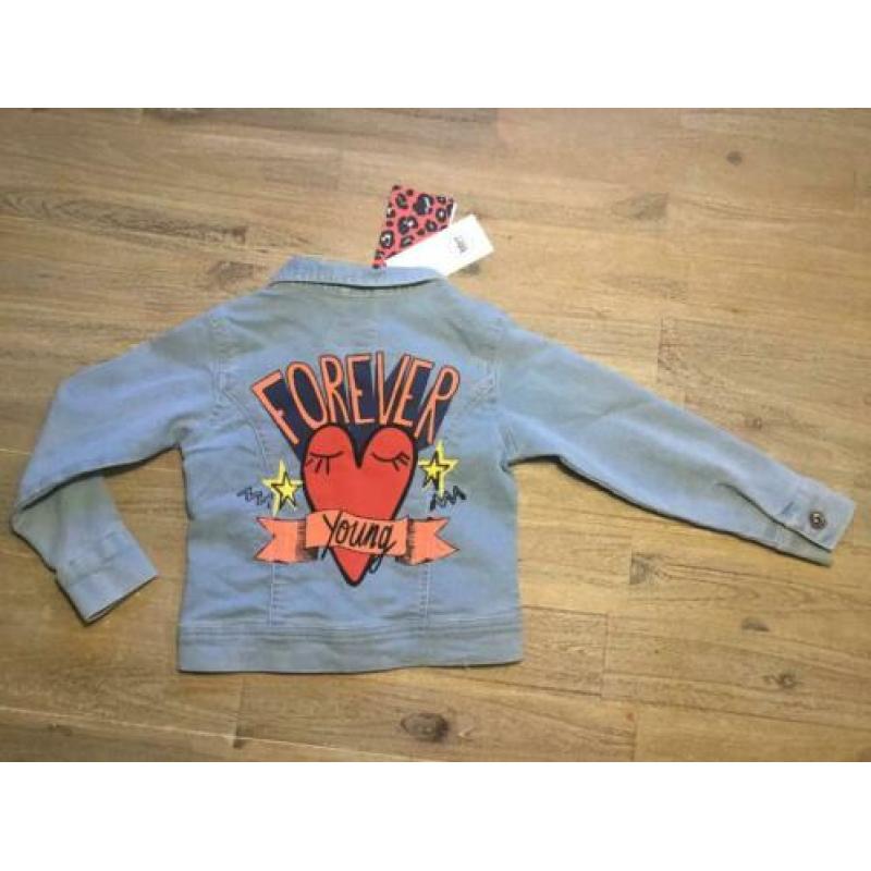 Nieuw spijkerjasje jas lente jeans meisje 98 Beebielove