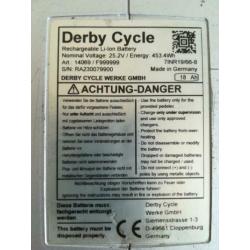 Defecte fiets accu Flyer accu Derby Cycle Kalkhoff