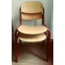 2 echte originele nostalgische kinder schoolstoeltjes!!!