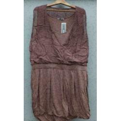 GREET LOOKS apart caramelkleurig jurk mt 52