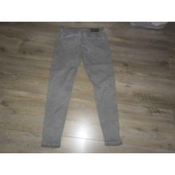 Summum Woman Grijs/Groene Lange Broek Maat 38