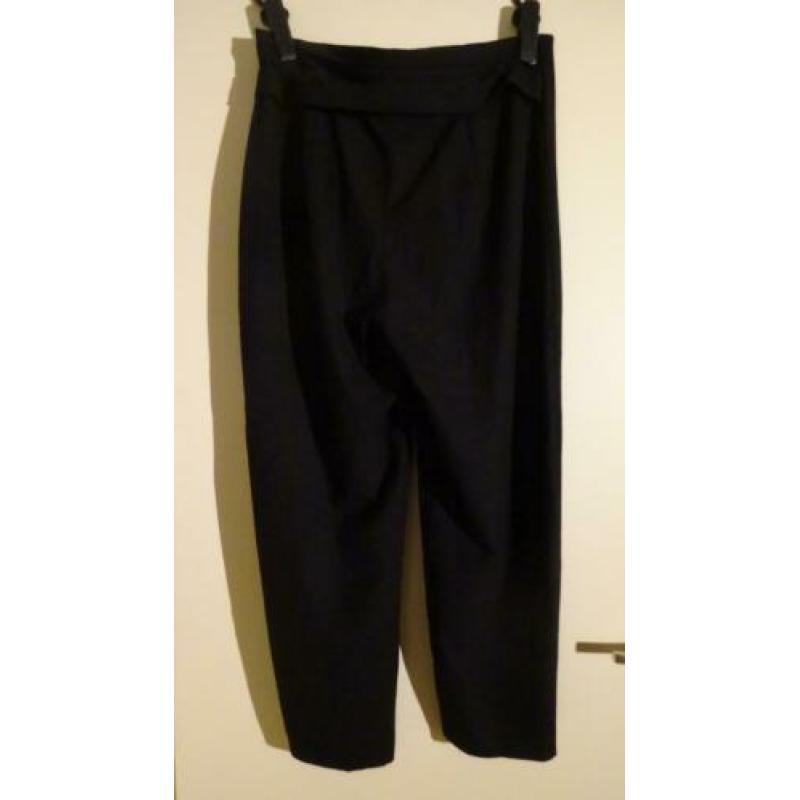 Nieuw Zara zwarte pantalon met hoge taille en strik maat 42