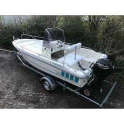 Prachtige Sportsman 15FT met 15 pk Mercury 4 takt