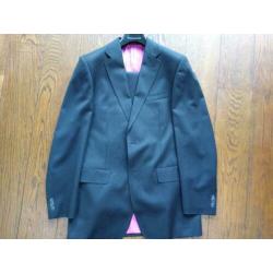Tailor & Son navy pinstripe kostuum 50L/98.