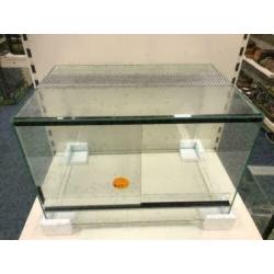 NIEUW knaagdier terrarium 50x33x33 met luchtrooster €65,-