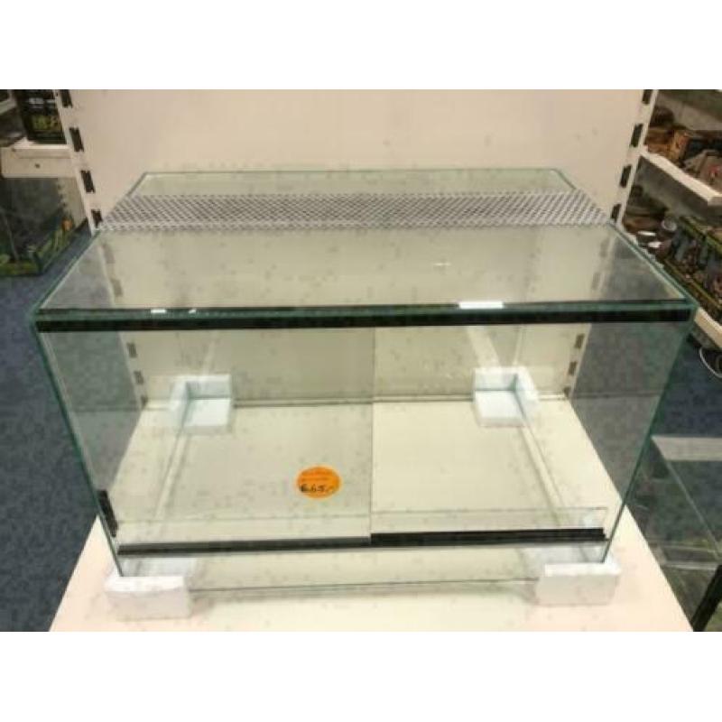 NIEUW knaagdier terrarium 50x33x33 met luchtrooster €65,-