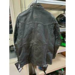 Held tribute maat 54, retro motorjas leder