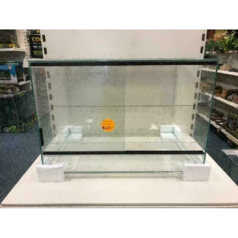 NIEUW knaagdier terrarium 50x33x33 met luchtrooster €65,-