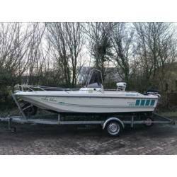 Prachtige Sportsman 15FT met 15 pk Mercury 4 takt