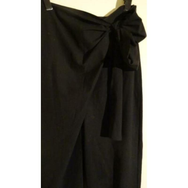 Nieuw Zara zwarte pantalon met hoge taille en strik maat 42