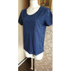 ZGAN blauwe MAISON SCOTCH shirt mt 1 / S 36, tshirt. top