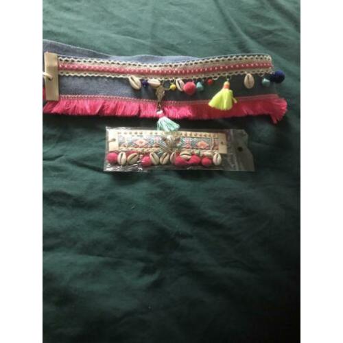 Ibiza riem en armband; nieuw!!