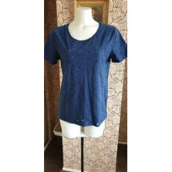 ZGAN blauwe MAISON SCOTCH shirt mt 1 / S 36, tshirt. top