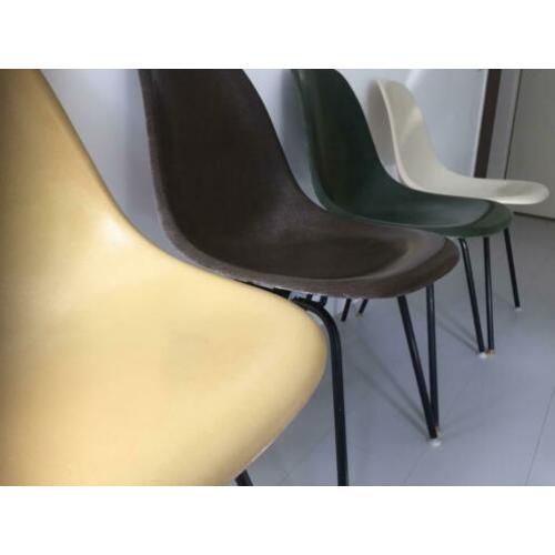 Set Herman miller Eames fiberglass stoelen