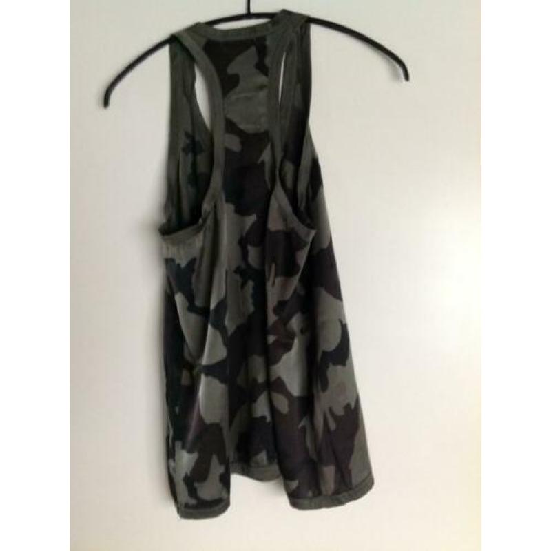 Crossley zijden tank top camouflage 40 nieuw zijde silk army