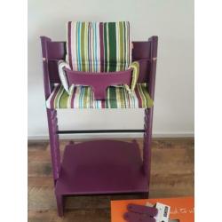 Mooie complete Stokke tripp trapp - trip trap stoel paars